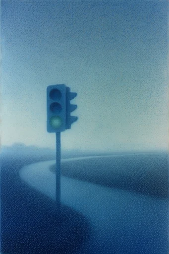 Melancholic Nocturnal Minimalism style reference image — minimalist composition