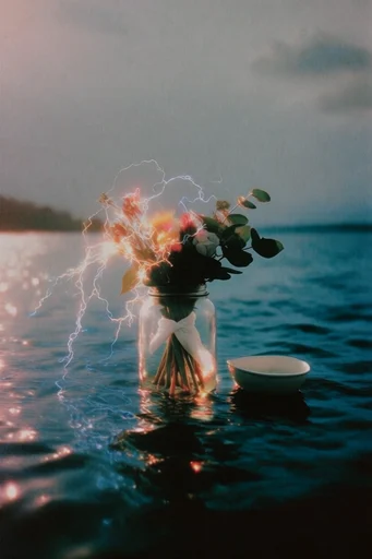 Electric Nocturnal Surrealism style reference image — liminal space photography