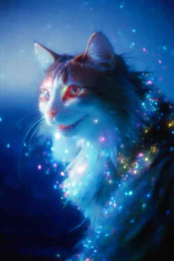 Luminous Nocturnal Ethereality style reference image — volumetric indigo light