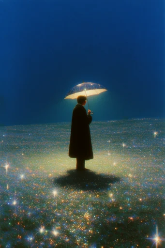 Luminous Retro-Surrealist Noir moodboard — generate AI images in this style