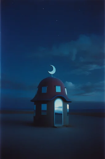 Ethereal Twilight Surrealism style reference image — minimalist atmospheric composition
