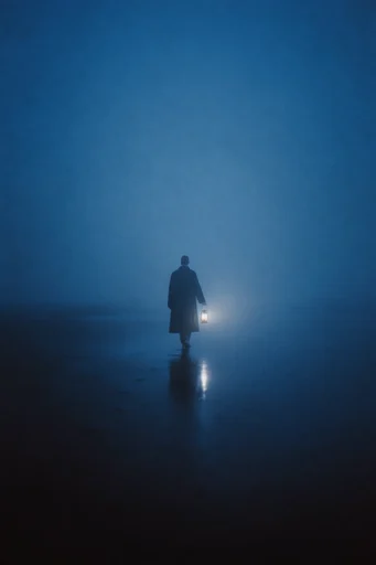 Cinematic Nocturnal Minimalism moodboard — generate AI images in this style