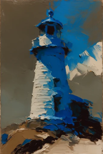 Tactile Impasto Expressionism style reference image — saturated pastel and primary palette