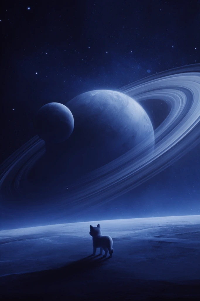 Celestial Glacial Solitude style AI image example 3