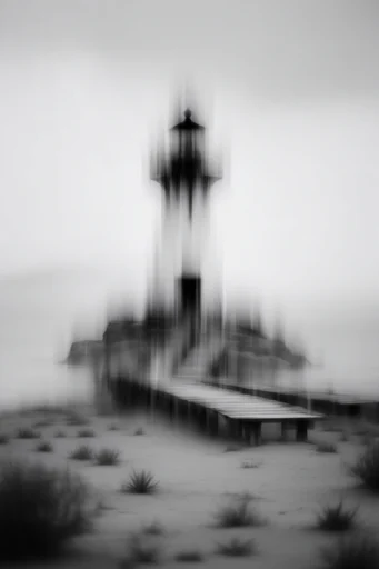 Ethereal Monochrome Motion style reference image — dreamlike atmospheric mist