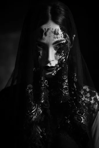 Ethereal Gothic Noir moodboard — generate AI images in this style