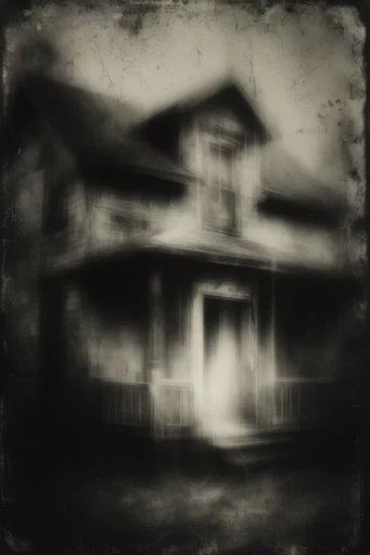 Spectral Gothic Daguerreotype style AI image example 4