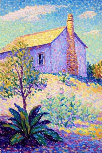 Ethereal Mosaic Impressionism style AI image example 4