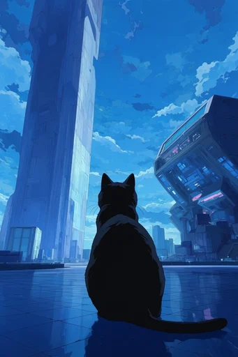 Celestial Cobalt Dreamscape style reference image — ethereal glow