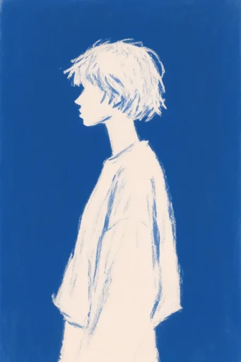 Cobalt Ethereal Minimalism moodboard — generate AI images in this style