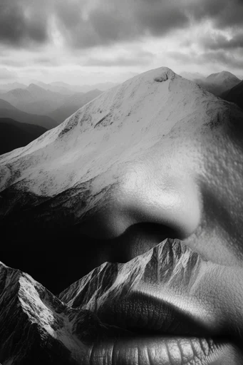 Cinematic Noir Chiaroscuro style reference image — high-contrast black and white
