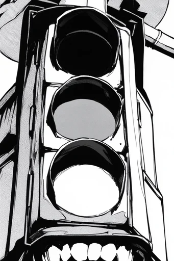 Visceral Ink Manga style reference image — high contrast ink