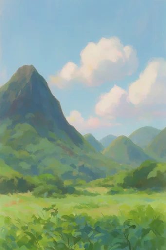 Sun-Drenched Whimsical Nostalgia style reference image — storybook illustration style