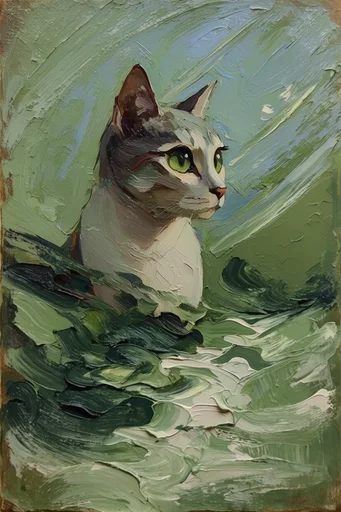 Textured Atmospheric Expressionism style reference image — chiaroscuro