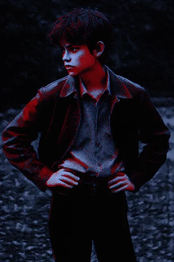 Gritty Neo-Noir Zine moodboard — generate AI images in this style