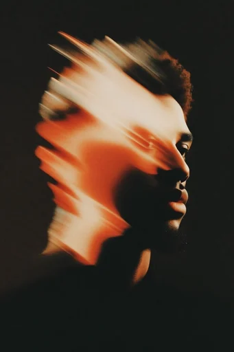 Spectral Motion Noir style reference image — ethereal light trails