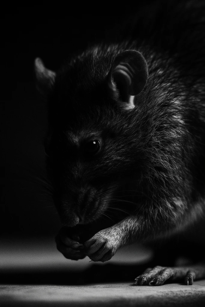 Cinematic Chiaroscuro Noir style AI image example 3