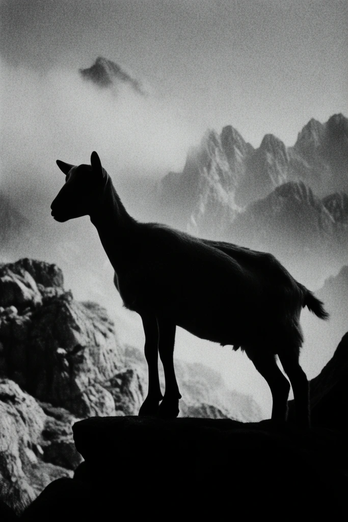 Gritty Alpine Noir style AI image example 3