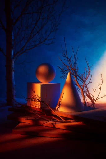 Cinematic Nocturnal Chiaroscuro style reference image — cinematic nocturnal atmosphere