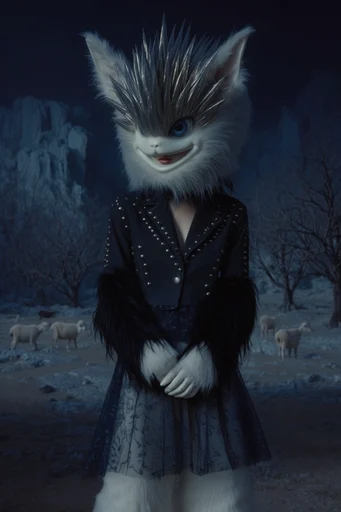 Nocturnal Ethereal Gothic style reference image — desaturated cool tones