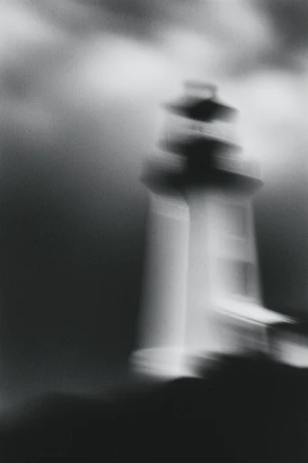 Spectral Kinetic Noir style reference image — ethereal silhouettes
