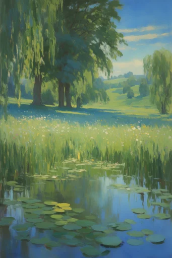 Luminous Impressionist Dreamscape style AI image example 2