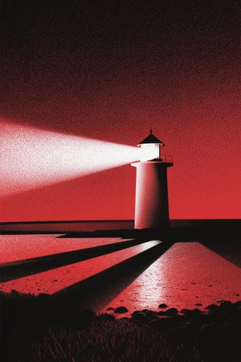 Crimson Noir Minimalism style reference image — dramatic chiaroscuro