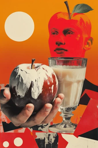 Constructivist Punk Collage style reference image — high-contrast graphic design