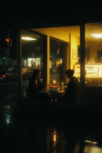 Cinematic Nocturnal Solitude style reference image — twilight blue hour