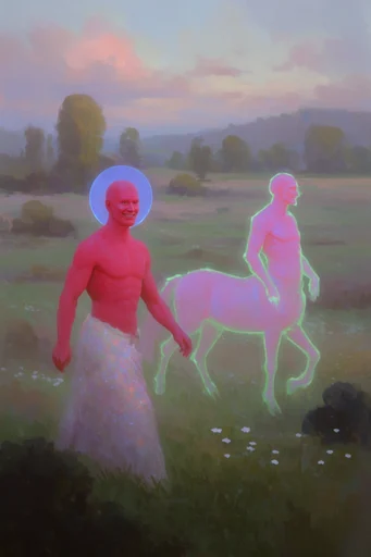 Ethereal Twilight Narratives style reference image — dreamy pastel accents