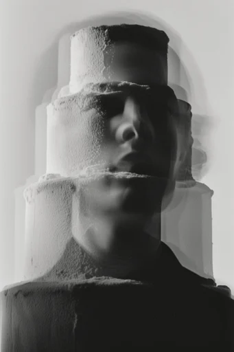 Monochrome Surrealist Noir style reference image — avant-garde noir
