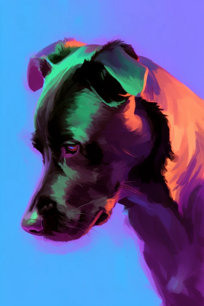Chromatic Expressionist Portraits style AI image example 3