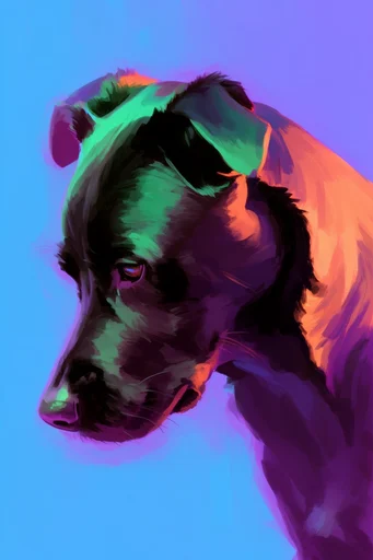 Chromatic Expressionist Portraits style AI image example 3
