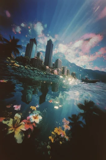 Luminous Subaqueous Dreamscape style reference image — underwater low-angle perspective