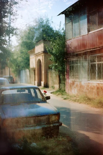 Ethereal Analog Surrealism style reference image — double exposure