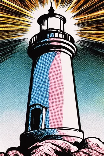 Gritty Retro Pop style reference image — bold ink outlines