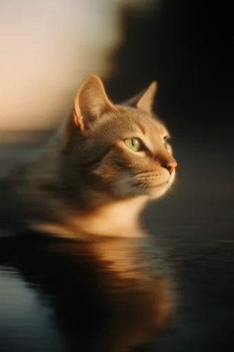 Kinetic Amber Nocturne style reference image — cinematic haze