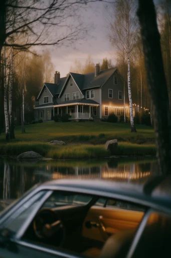 Nostalgic Cinematic Motoring style reference image — classic sports car interior