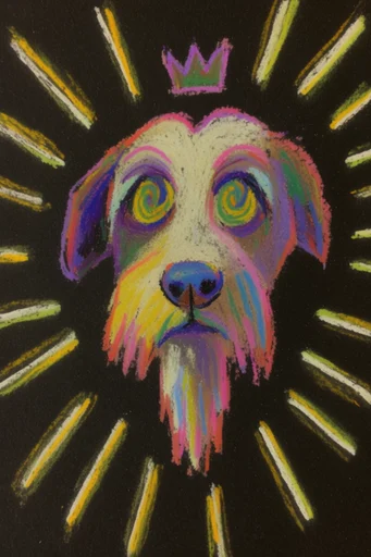 Esoteric Neon Radiance style reference image — hand-drawn radiant lines