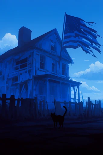 Celestial Cobalt Dreamscape style reference image — cinematic lighting