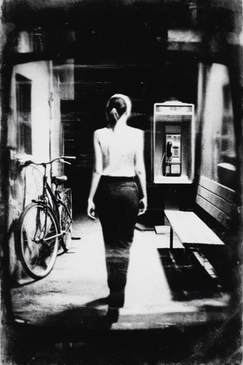 Gritty Alpine Noir style reference image — liminal atmosphere