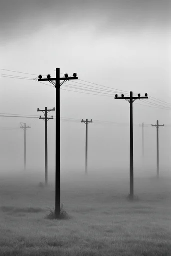Minimalist Industrial Fog style AI image example 2