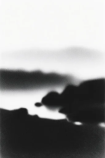 Monochromatic Surrealist Noir style AI image example 2