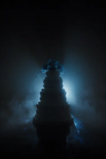 Cinematic Cyan Noir style reference image — deep indigo shadows