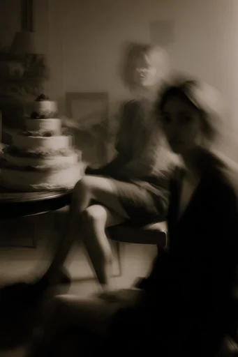 Ethereal Motion Portraits style reference image — long exposure portrait