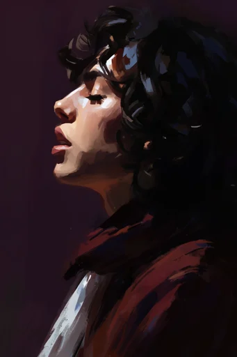 Gritty Painterly Chiaroscuro moodboard — generate AI images in this style