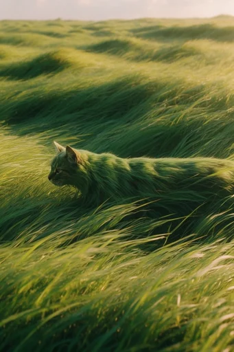 Lush Verdant Solitude style reference image — sun-dappled textures