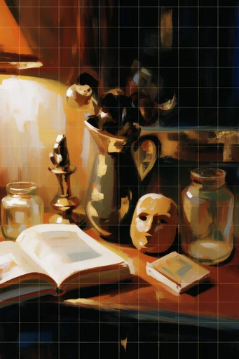 Luminous Impasto Chiaroscuro style AI image example 2