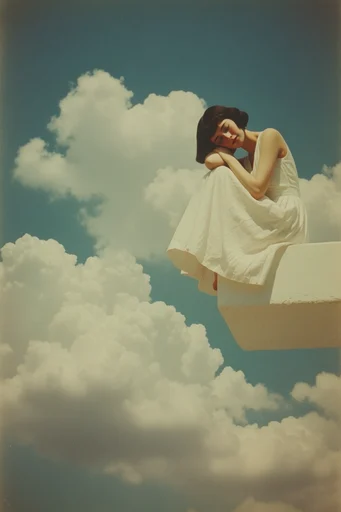 Ethereal Vintage Surrealism style reference image — minimalist composition