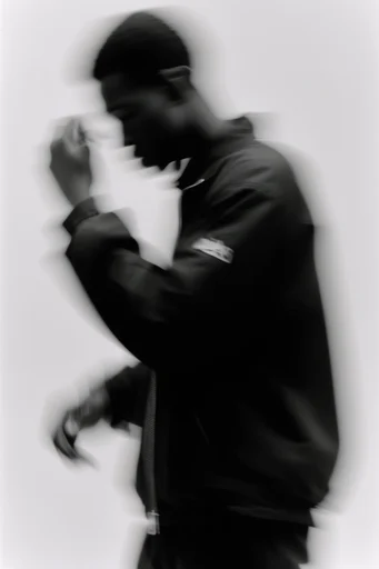 Kinetic Ghostly Monochrome moodboard — generate AI images in this style